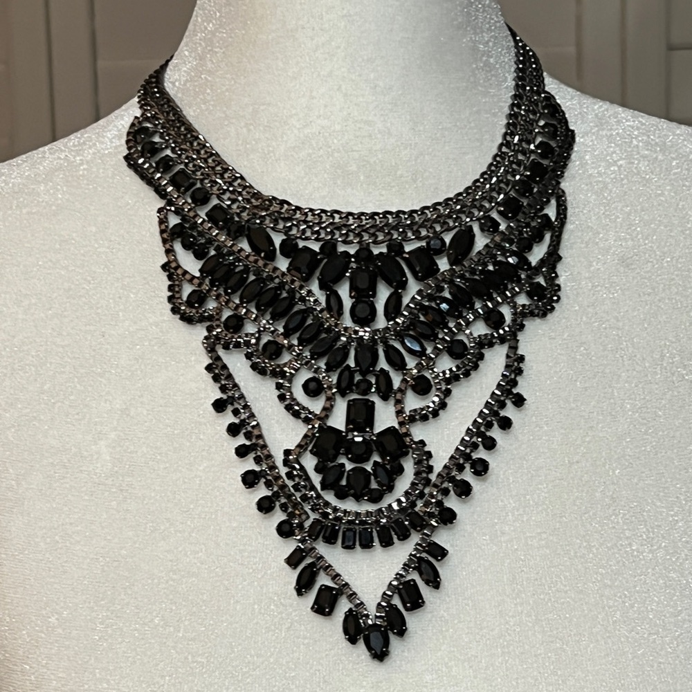 Chunky Gothic Statement Necklace - image 1